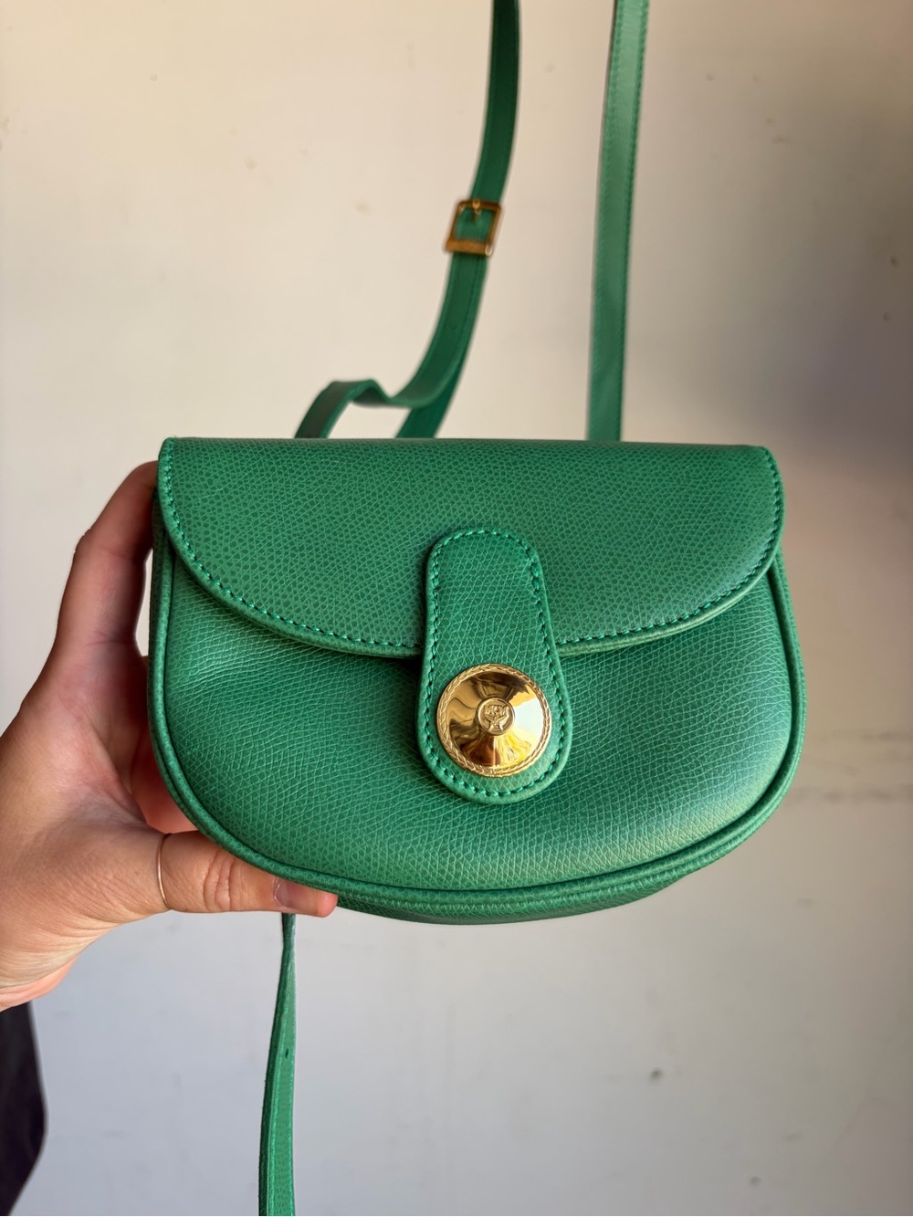 MCM Green Leather Crossbody Bag - Picture 5 of 7